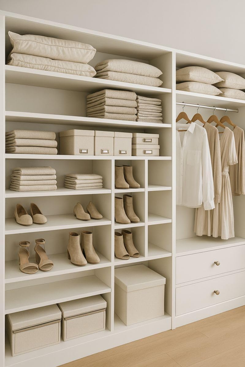 Custom Cabinet Shelves – White Melamine 3/4" Panels, Cut-to-Order for Strong, Smooth, Modern Shelving, Custom Shelves Made in USA.