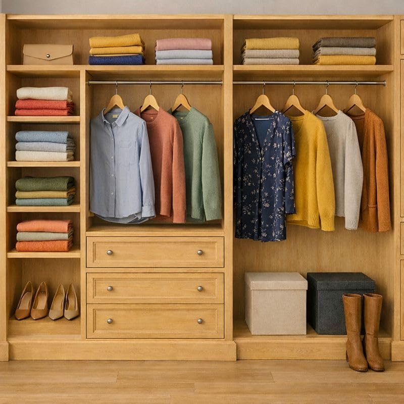 Cabinet Custom Size Shelves – Maple Melamine 3/4" Panels, Cut-to-Order for Strong, Smooth, Modern Shelving. Made in USA